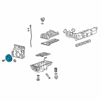 OEM 2018 Chevrolet Cruze Vibration Damper Diagram - 55491638