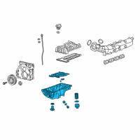 OEM Chevrolet Cruze Oil Pan Diagram - 55596705