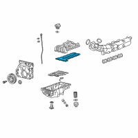 OEM Chevrolet Equinox Valve Cover Gasket Diagram - 55571587