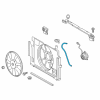 OEM 2017 Toyota Prius C Overflow Hose Diagram - 16378-21180