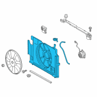 OEM 2013 Toyota Prius C Fan Shroud Diagram - 16711-21150