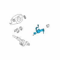 OEM 2016 Nissan Sentra Lock Steering Diagram - D8700-ZW80A