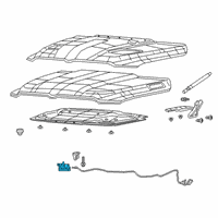 OEM 2021 Ram 1500 Hood Latch Diagram - 68311130AB