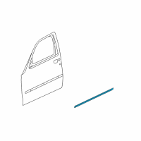 OEM 2008 Jeep Liberty APPLIQUE-Front Door Diagram - 5KG82RXFAA