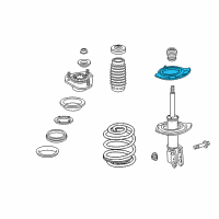 OEM 2006 Chevrolet Equinox Insulator-Front Spring Lower Diagram - 15780302