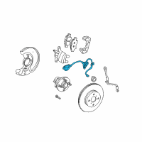 OEM 2003 Toyota MR2 Spyder Front Speed Sensor Diagram - 89516-17010