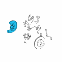 OEM 2005 Toyota MR2 Spyder Splash Shield Diagram - 47781-17050