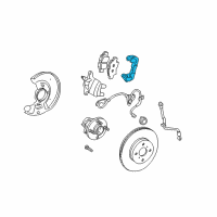 OEM 2003 Toyota Echo Caliper Mount Diagram - 47721-52020