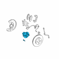 OEM Toyota Front Hub & Bearing Diagram - 43550-17010