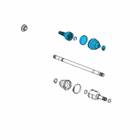OEM Cadillac SRX Joint Kit-Front Wheel Drive Shaft Cv Outer Diagram - 13296184