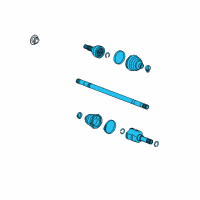 OEM Cadillac SRX Axle Assembly Diagram - 22824228