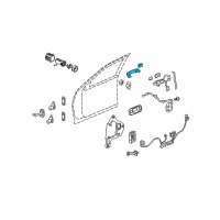 OEM 2011 Cadillac CTS Handle, Outside Diagram - 20806436