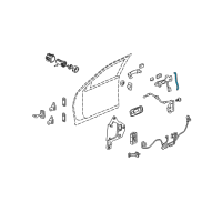 OEM 2005 Cadillac STS Rod-Front Side Door Lock Cyl Diagram - 25737309