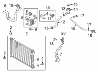 OEM Lexus Clip, Hose Diagram - 90466-28001