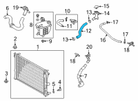 OEM Lexus UX200 Hose, Water By-Pass Diagram - 16261-24020