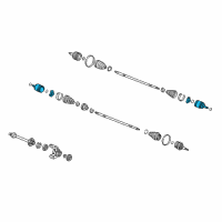 OEM 1992 Honda Prelude Joint, Inboard Diagram - 44310-SM4-980