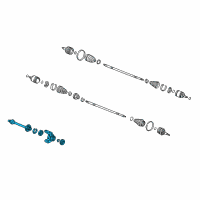 OEM 1998 Acura CL Shaft Assembly, Half Diagram - 44500-S84-A00