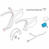 OEM BMW 750i Cover Pot Diagram - 51-17-7-184-080