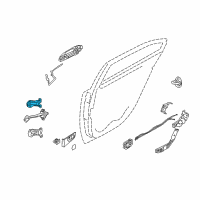 OEM Kia Optima Hinge Assembly-Rear Door Upper Diagram - 794102G000