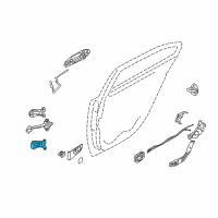 OEM 2006 Kia Optima Hinge Assembly-Rear Door Lower Diagram - 793602G000