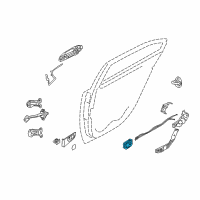 OEM 2006 Kia Optima Front Door Inside Handle Assembly, Right Diagram - 826202G000K2