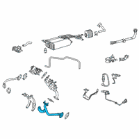 OEM 2022 Lexus RX450h Pipe, EGR, NO.1 Diagram - 25611-31060