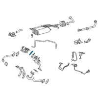 OEM 2022 Lexus RX450hL Gasket, EGR Valve Diagram - 25627-31040