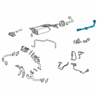 OEM 2019 Toyota Highlander Canister Hose Diagram - 77404-0E050