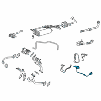 OEM 2016 Lexus RX450h Sensor, Oxygen Diagram - 89465-48410