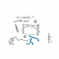 OEM 2009 Dodge Avenger Hose-Radiator Outlet Diagram - 5058996AF