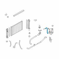 OEM 2012 Nissan Quest Hose-Reserve Tank Diagram - 21741-JP10A