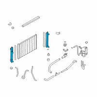 OEM 2017 Nissan Quest Tank Kit-Radiator Lower Diagram - 21463-1AA0A