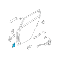 OEM 2011 Kia Sorento Hinge Assembly-Rear Door Lower Diagram - 793602B020