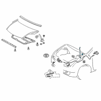 OEM Toyota Prius Support Rod Diagram - 53440-47020