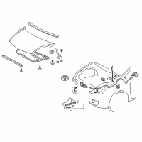 OEM 2008 Toyota Prius Support Rod Diagram - 53440-47020