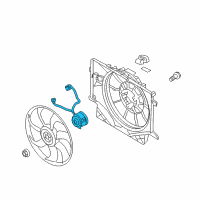 OEM 2012 Hyundai Genesis Coupe Motor-Radiator Cooling Fan Diagram - 25386-2M210