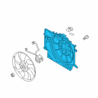 OEM Hyundai Genesis Coupe SHROUD-Radiator Diagram - 25350-2M000