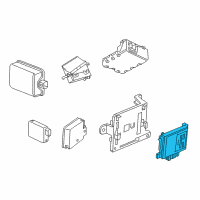 OEM 2015 GMC Yukon XL Control Module Diagram - 23451657