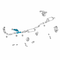 OEM Toyota Highlander Catalytic Converter Diagram - 17410-20390