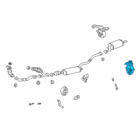 OEM 2001 Toyota Highlander Bracket Diagram - 17509-20040