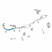 OEM Toyota Highlander Front Pipe Diagram - 17450-20100