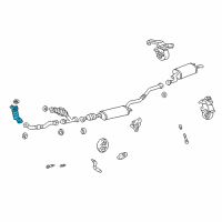 OEM Lexus RX300 Catalytic Converter Assembly Diagram - 18450-20110