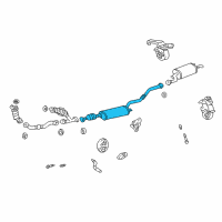 OEM Toyota Intermediate Pipe Diagram - 17420-20290