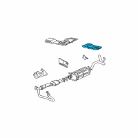 OEM 2004 Chevrolet Astro Shield Asm-Exhaust Tail Pipe Heat Diagram - 15027107