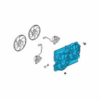 OEM 2012 Chevrolet Captiva Sport Fan Shroud Diagram - 89019138