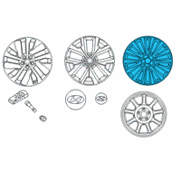 OEM Hyundai Palisade Wheel Rim Md 96500 Aka 70972 Diagram - 52910-S8330