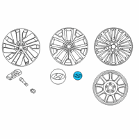 OEM Hyundai Sonata Wheel Hub Cap Assembly Diagram - 52960-S8100