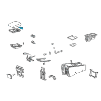 OEM 2004 Acura TL Lock, Armrest Diagram - 83411-SEP-A01