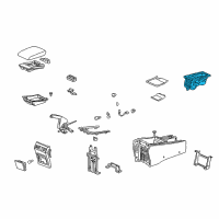 OEM 2005 Acura TL Holder Assembly, Cup (Gun Metallic) Diagram - 77230-SEP-A02ZA