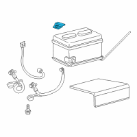 OEM 1992 Dodge Daytona RETAINER-Battery Diagram - 5202588